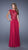 La Femme Lace Cap Sleeves Chiffon Evening Dress CCSALE 10 / Cranberry