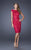 La Femme - Lace Illusion Bateau Column Dress 20484SC - 1 pc Black In Size 10 Available CCSALE 10 / Cranberry