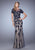 La Femme - Lace Illusion Bateau Sheath Dress 21703 - 1 pc Navy in Size 8 Available CCSALE 14 / Navy