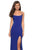 La Femme - Ladder Back Scoop Evening Dress with Slit 27469 - 1 pc Royal Blue in Size 8 Available CCSALE