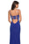 La Femme - Ladder Back Scoop Evening Dress with Slit 27469 - 1 pc Royal Blue in Size 8 Available CCSALE