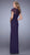 La Femme Ruched Cap Sleeves V-Neck Gown 21690SC - 1 Pc Forest Green in Size 4 and 1 Pc Plum in Size 6 Available CCSALE