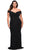 La Femme - Ruched Off Shoulder Prom Dress 29635SC - 1 pc Black In Size 18W Available CCSALE 18W / Black