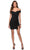 La Femme - Ruched Sheath Cocktail Dress 29279SC CCSALE 6 / Black