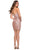 La Femme - Strapless Sequined Homecoming Dress 29410SC - 1 pc Rose Gold In Size 2 Available CCSALE 2 / Rose Gold