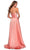 La Femme - Sweetheart Ruched Bodice A-Line Dress 28608SC CCSALE