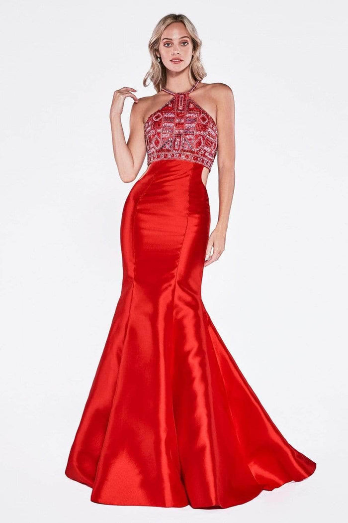 Ladivine 61894 Evening Dresses 4 / Red