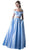 Ladivine 62242 Special Occasion Dress 2 / Blue