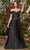 Ladivine 7493 - Sweetheart Satin Evening Gown Evening Dresses 2 / Black