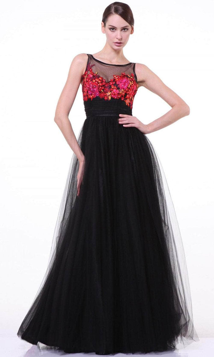 Ladivine 7969 Prom Dresses 4 / Black