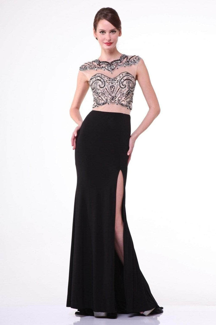 Ladivine 8786 Evening Dresses 2 / Black