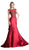 Ladivine 8984A Special Occasion Dress 2 / Burgundy