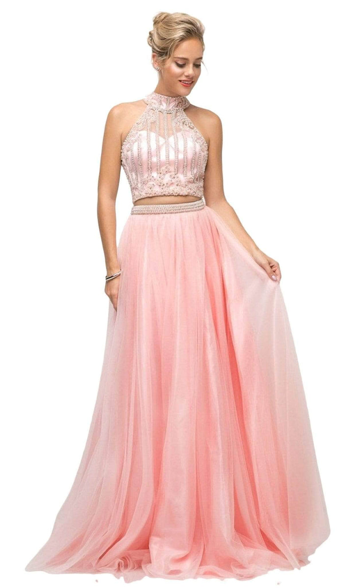 Ladivine 8994 Special Occasion Dress 2 / Blush