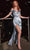 Ladivine BD109 - Draped Prom Dress with Slit Prom Dresses XS / Dusty Blue