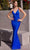 Ladivine BD4001 - Glittered V-Neck Evening Gown Evening Dresses XS / Royal