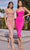 Ladivine BD7027 - Sweetheart Ruched Evening Dress Cocktail Dresses XS / Hot Pink