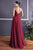 Ladivine CD184 Bridesmaid Dresses 4 / Deep Red