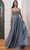 Ladivine CD252 - Cowl Sweetheart Prom Dress Prom Dresses 2 / Smoky Blue