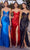 Ladivine CD285 - Sweetheart Side Draped Evening Gown Evening Dresses 2 / Royal