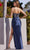 Ladivine CD291 - Corseted Satin Beaded Evening Gown Special Occasion Dress