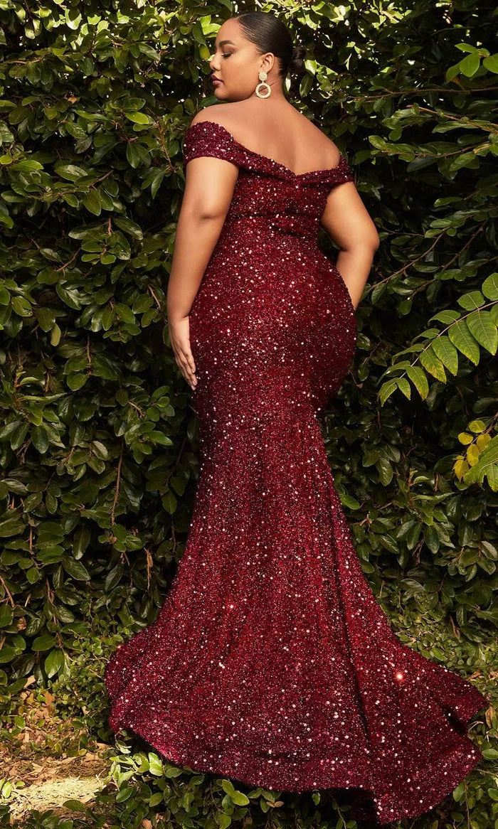 Ladivine CD975C Prom Dresses 18 / Burgundy