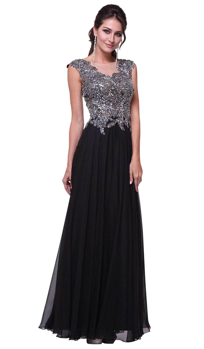 Ladivine CJ1022 Special Occasion Dress 2 / Black