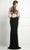 Ladivine CK43 - Rhinestone Accented Halter Gown Evening Dresses