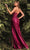 Ladivine CM318 - Deep V-Neck Satin Prom Gown Special Occasion Dress