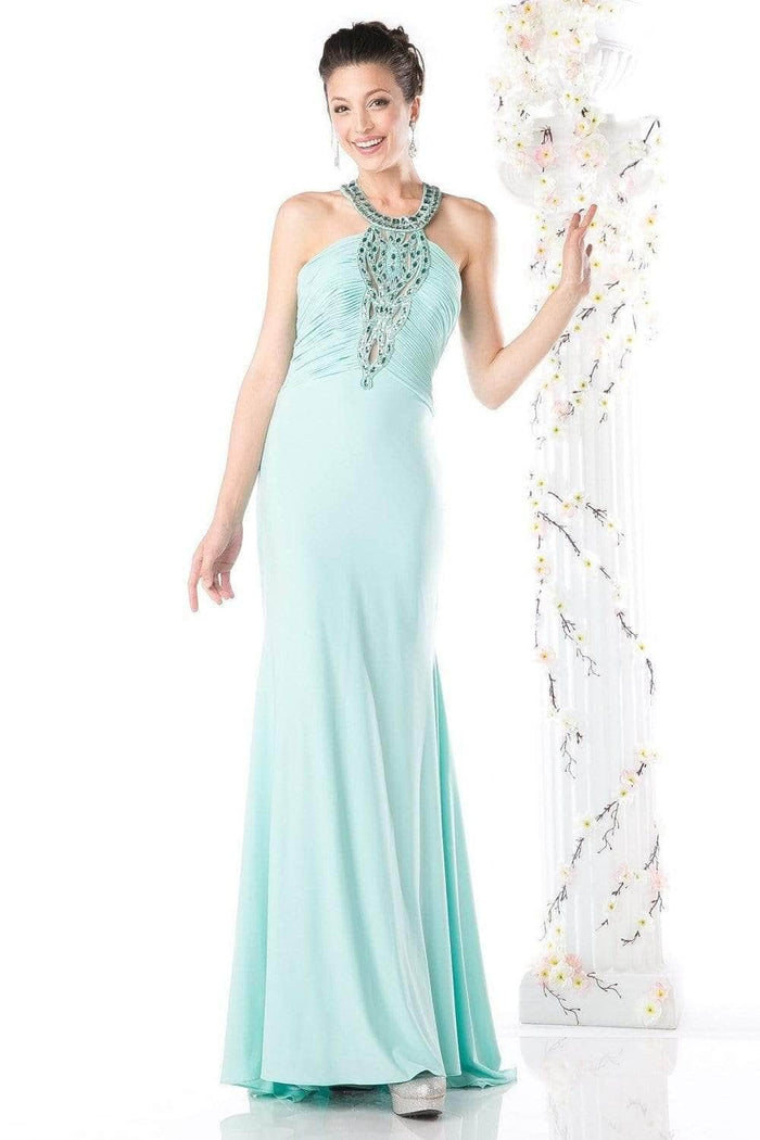 Ladivine J727 Evening Dresses 2 / Mint