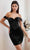 Ladivine OC017 - Velvet Cocktail Dress Cocktail Dresses