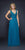 Lara Dresses - Embellished V-Neck A-Line Dress 21602 in Teal