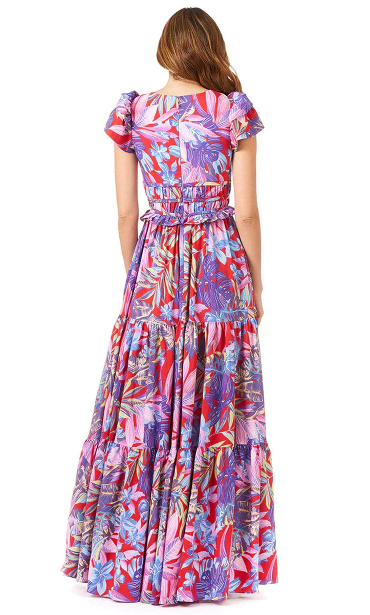 Lara Dresses 29276 - Ruffled Waist Maxi Dress – Couture Candy