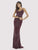 Lara Dresses - 29904 Beaded Plunging V-neck Fitted Dress Special Occasion Dress