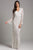 Lara Dresses - 33435 V Neck Long Sleeves Evening Dress Special Occasion Dress 4 / Ivory