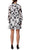 Laundry HU07D25 - Short Garterized Printed Dress Special Occasion Dress