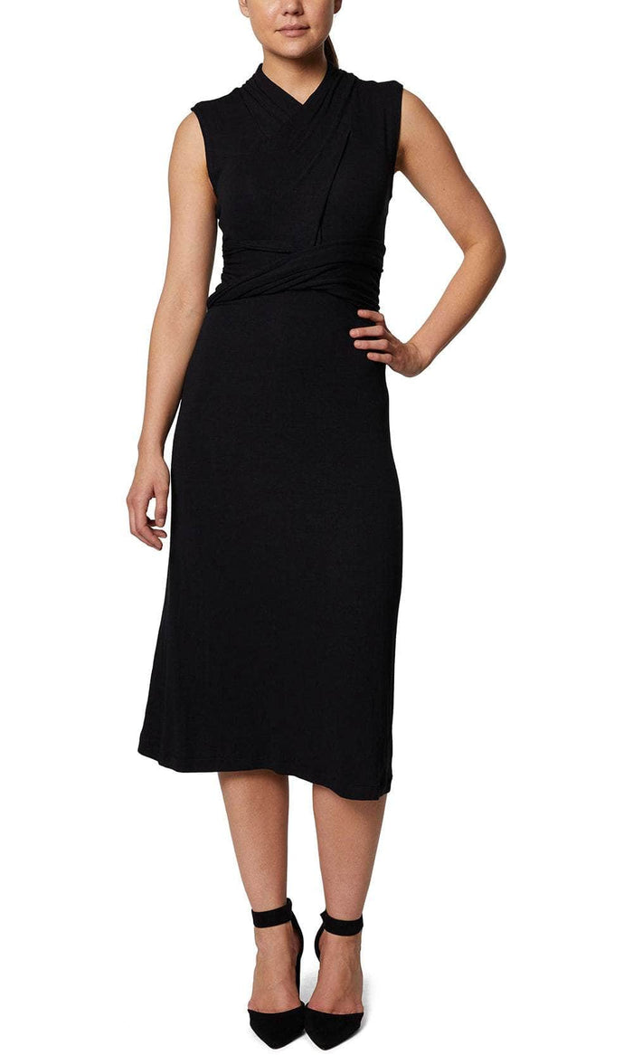 Laundry HU07D57 - Ruched Waist Formal Dress Cocktail Dresses 0 / Black