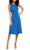 London Times T4252M - Sleeveless Knee-Length Dress Special Occasion Dress 12 / Cobalt White