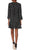 London Times T5546M - Ruffle Trimmed Dot Print Shift Dress Special Occasion Dress