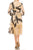 London Times T5660M - Long Sleeve Abstract Print Chiffon Dress Special Occasion Dress