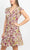 London Times T5818M - Ruffle Cap Sleeve Crepe Dress Homecoming Dresses