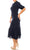 London Times T6435M - Ruffled Neck Mermaid Midi Dress Special Occasion Dress