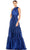 Mac Duggal 50658 - Halter Tiered Satin Gown Evening Dresses