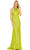 Mac Duggal 68063 - High Halter Neck Evening Dress Special Occasion Dress 0 / Lime