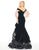 Mac Duggal - Off-Shoulder Ruffled Trumpet Gown 66586R - 1 pc Blk In Size 16 Available CCSALE