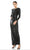 Mac Duggal - Sequined Sheath Evening Dress 93613 CCSALE 14 / Black