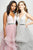 Madison James - 19-138 Sleeveless Plunging V-Neck Ruffled Evening Gown - 1 pc Silver in Size 6 and 1 pc Pink in size 6  Available CCSALE