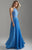 Madison James Beaded Halter Neck Lace and Chiffon Gown 18-621 CCSALE