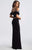 Madison James Two Piece Off-Shoulder Evening Gown CCSALE 2 / Navy