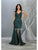 May Queen - Cap Sleeve Front Slit Formal Dress RQ7812 - 1 pc Hunter Green In Size 10 Available CCSALE 10 / Hunter Green