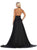 May Queen - Criss Cross Halter A-line Evening Dress MQ1631 - 1 pc Black in Size 6 Available CCSALE